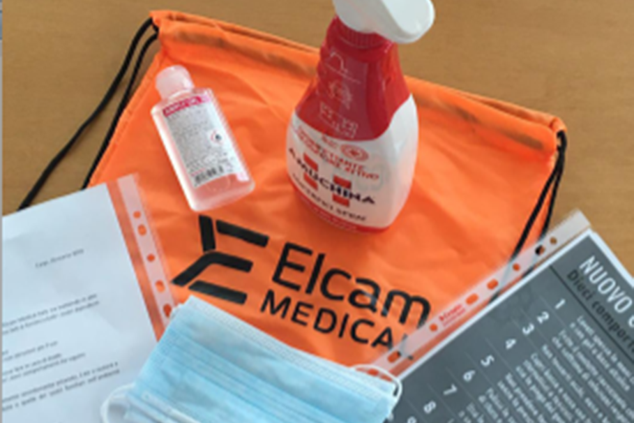 Stay Safe Kit A Elcam Medical distribuito il kit Stay safe per tutto il personale ...
